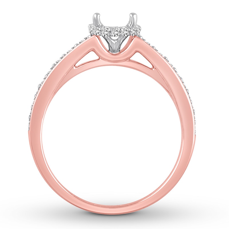 Diamond Ring Setting 1/3 carat tw 14K Two-tone Gold