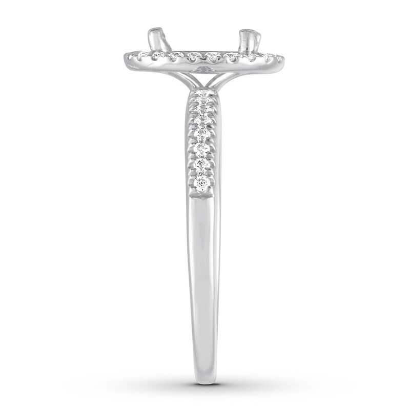 Diamond Ring Setting 1/4 carat tw Round 14K White Gold