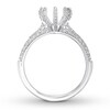 Thumbnail Image 1 of Diamond Ring Setting 1/2 carat tw Round 14K White Gold