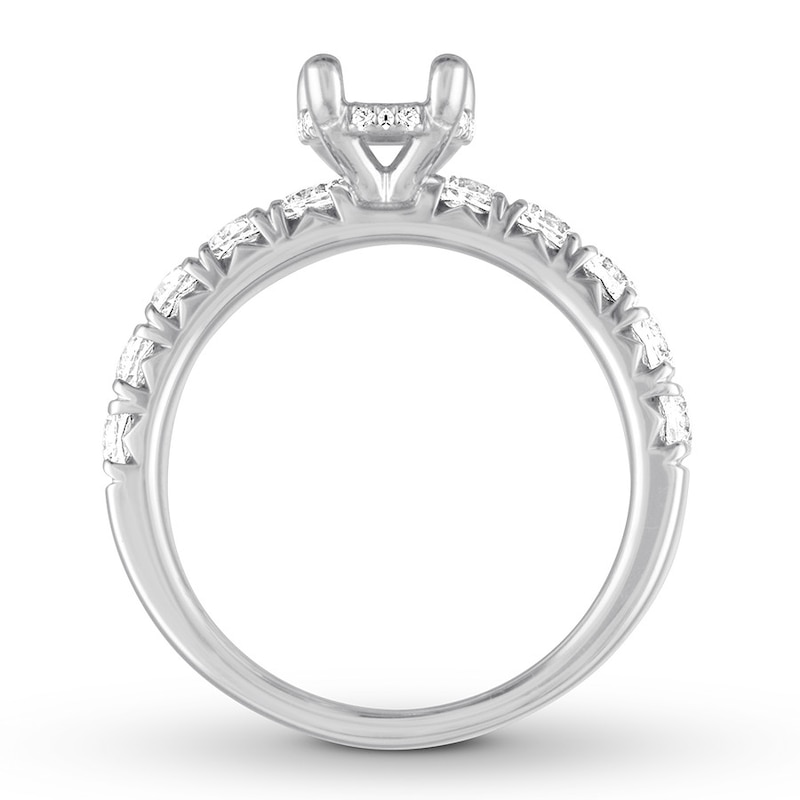 Diamond Ring Setting 1 carat tw Round 14K White Gold