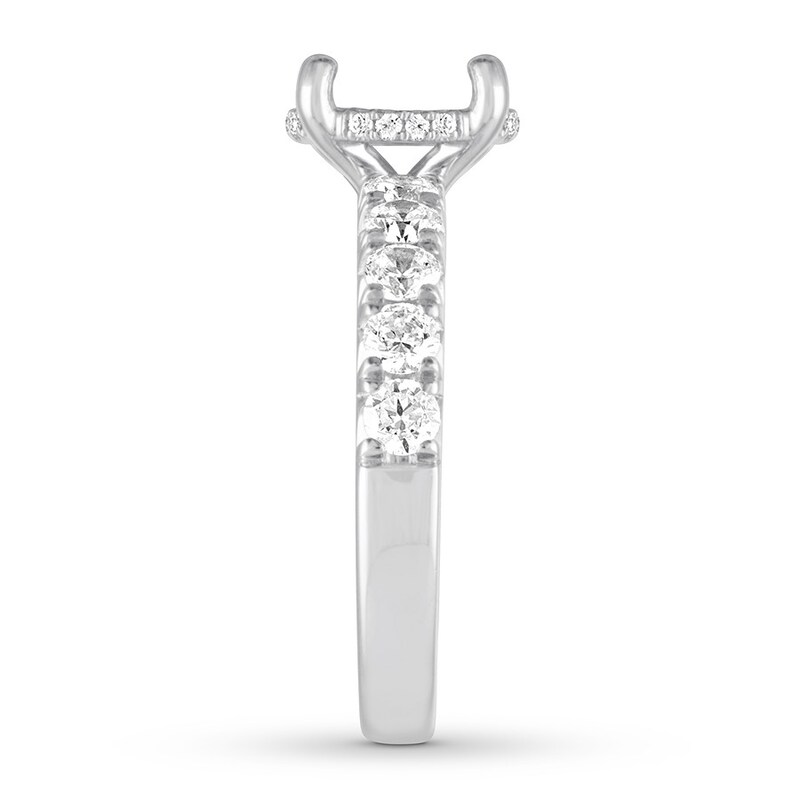 Diamond Ring Setting 1 carat tw Round 14K White Gold