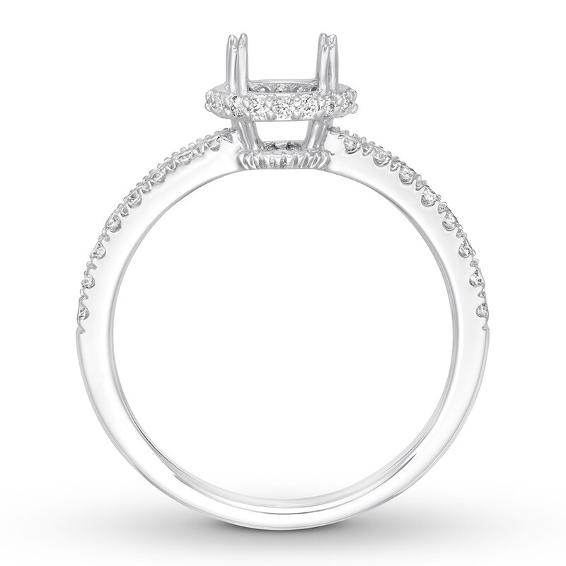Diamond Engagement Ring Setting 1/3 ct tw Round 14K White Gold