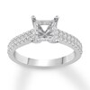 Thumbnail Image 0 of Diamond Engagement Ring Setting 1/2 ct tw Round 14K White Gold