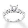 Thumbnail Image 0 of Diamond Engagement Ring Setting 3/4 ct tw Round 14K White Gold