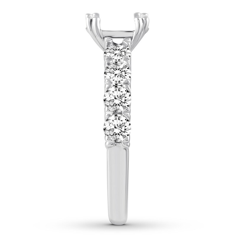 Diamond Engagement Ring Setting 1-1/5 ct tw 14K White Gold