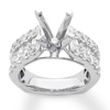 Thumbnail Image 0 of Diamond Engagement Ring Setting 1-3/4 ct tw Round 18K White Gold