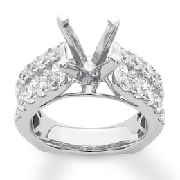 Hearts Desire Ring Setting 1-3/4 ct tw Diamonds 18K White Gold