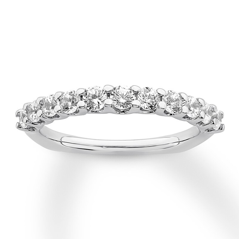 Diamond Wedding Band 3/4 ct tw 18K White Gold