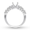 Diamond Engagement Ring Setting 3/4 Carat tw 14K White Gold