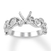Diamond Engagement Ring Setting 1/15 Carat tw 14K White Gold