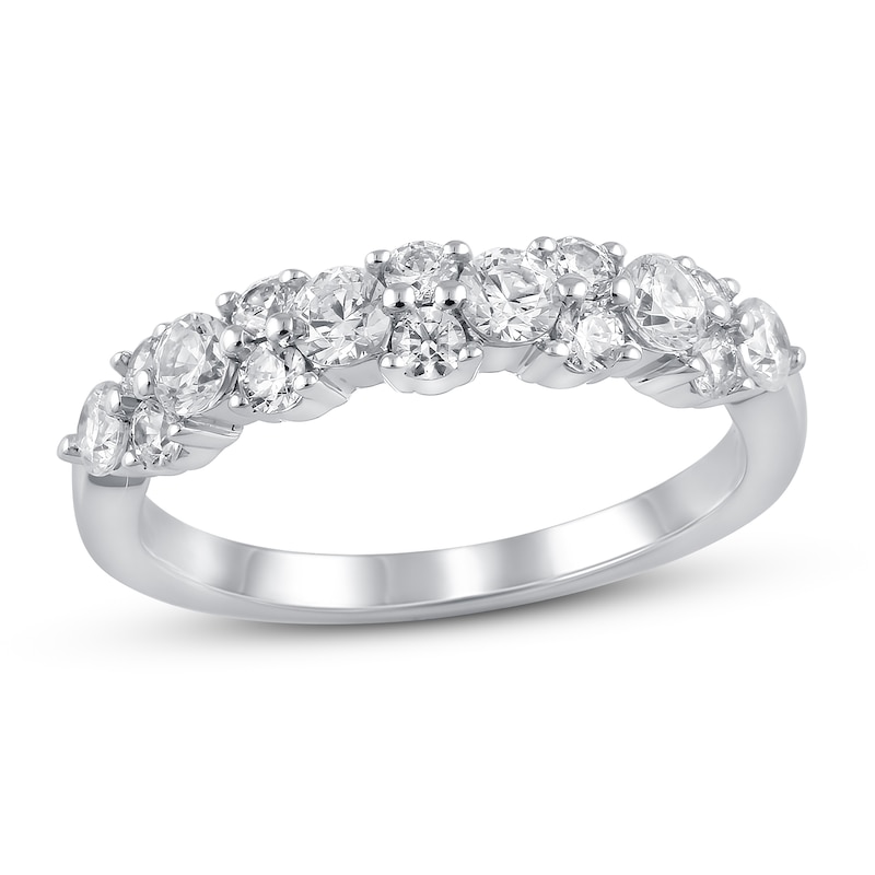 Main Image 1 of Diamond Wedding Band 1 ct tw Round 14K White Gold