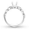 Thumbnail Image 1 of Diamond Engagement Ring Setting 1/4 ct tw Round 14K White Gold