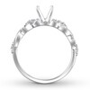 Thumbnail Image 1 of Diamond Engagement Ring Setting 1/4 ct tw Round 14K White Gold