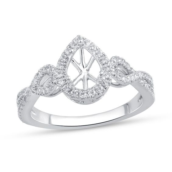 Diamond Ring Setting 1/2 ct tw Round-cut 14K White Gold | Jared Diamond Ring Setting 1/2 Ct Tw Round-Cut 14K White Gold | Jared