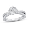 Thumbnail Image 3 of Diamond Engagement Ring Setting 1/4 ct tw Round 14K White Gold