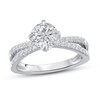 Thumbnail Image 3 of Diamond Engagement Ring Setting 1/4 ct tw Round 14K White Gold