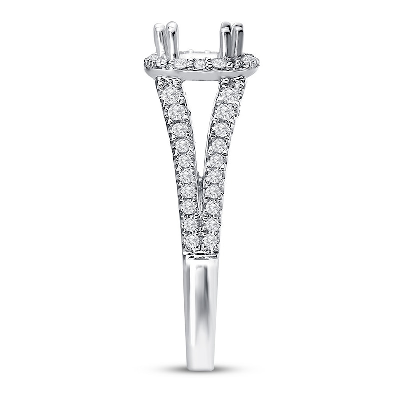 Main Image 3 of Diamond Engagement Ring Setting 5/8 ct tw Round 14K White Gold