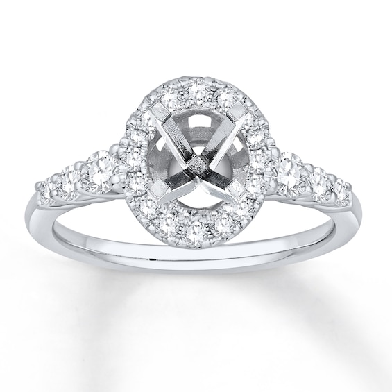 Chosen Diamond Engagement Ring Setting 5/8 ct tw 14K White Gold