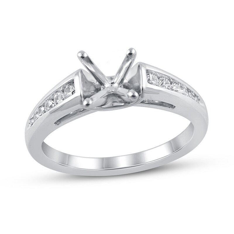 Diamond Ring Setting 1/4 ct tw Round-cut Platinum