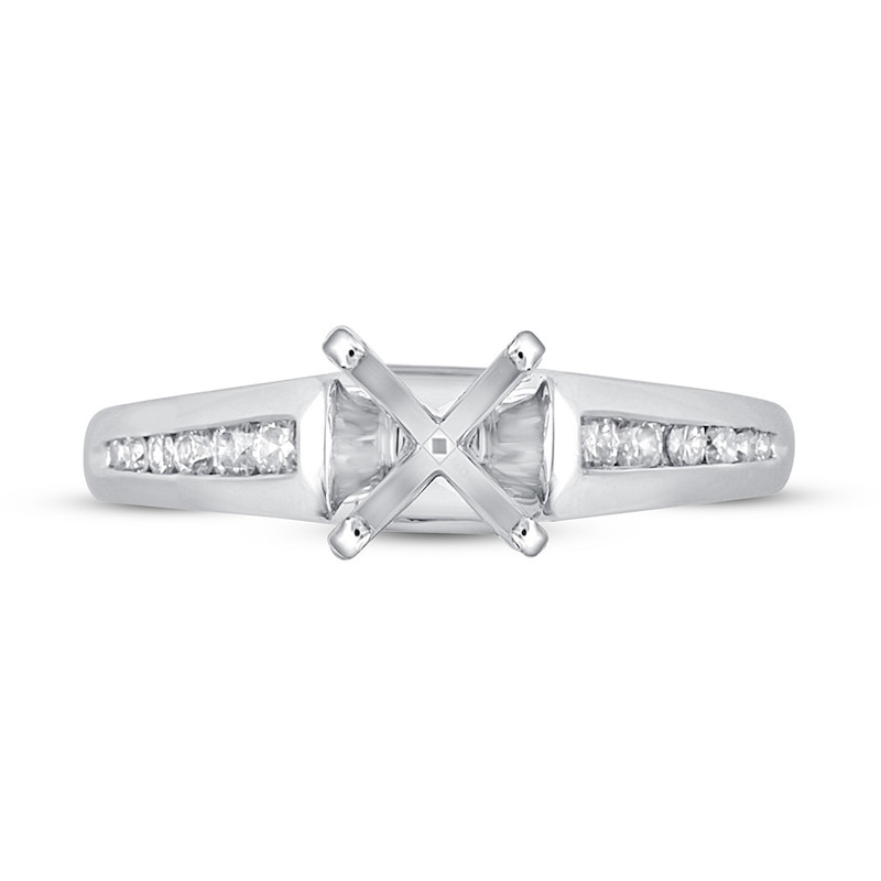 Diamond Ring Setting 1/4 ct tw Round-cut Platinum