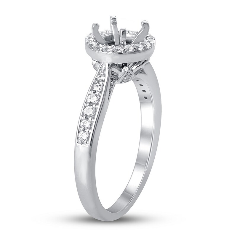 Diamond Ring Setting 1/3 ct tw Round Platinum Jared
