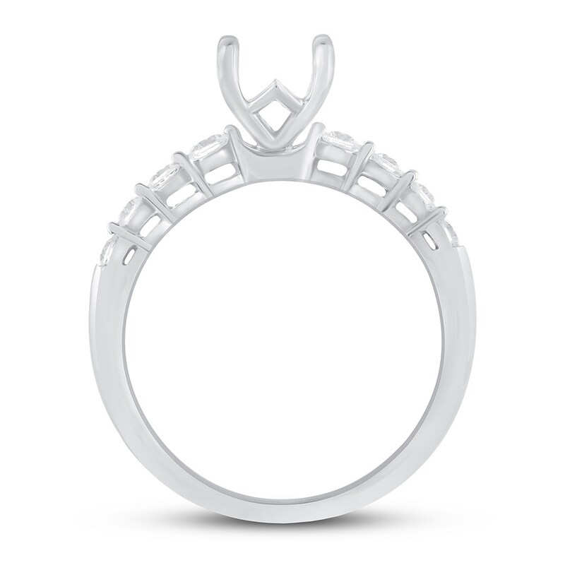 Diamond Engagement Ring Setting 1/3 ct tw Round 14K White Gold