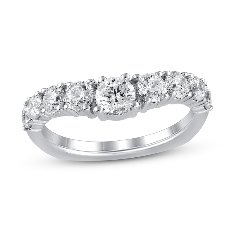 Diamond Ring 1-1/3 ct tw Ideal-cut 18K White Gold