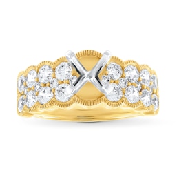 Diamond Engagement Ring 1-5/8 ct tw Round 14K Yellow Gold