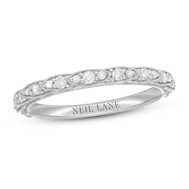 Neil Lane Diamond Wedding Band 1/4 ct tw Round 14K White Gold