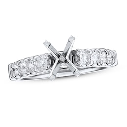 Diamond Engagement Ring 3/4 carat tw Round 14K White Gold