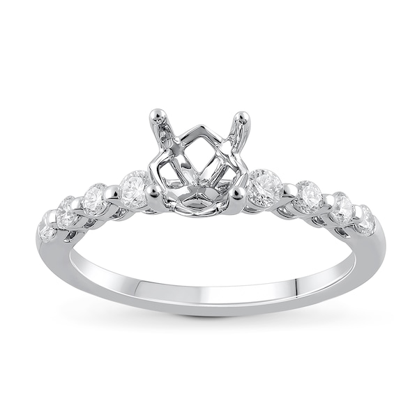 Chosen Diamond Engagement Ring Setting 1/3 ct tw Round 14K White Gold