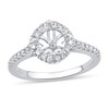Thumbnail Image 1 of Diamond Engagement Ring Setting 3/8 ct tw Round-cut 14K White Gold