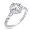 Thumbnail Image 2 of Diamond Engagement Ring Setting 3/8 ct tw Round-cut 14K White Gold