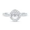 Thumbnail Image 3 of Diamond Engagement Ring Setting 3/8 ct tw Round-cut 14K White Gold