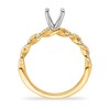 Thumbnail Image 1 of Diamond Ring Setting 1/2 ct tw Round 14K Yellow Gold