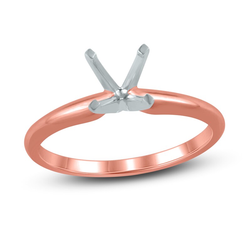 Main Image 1 of Solitaire Ring Setting 14K Rose Gold