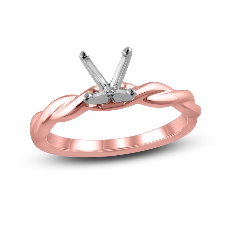 Main Image 1 of Solitaire Ring Setting 14K Rose Gold