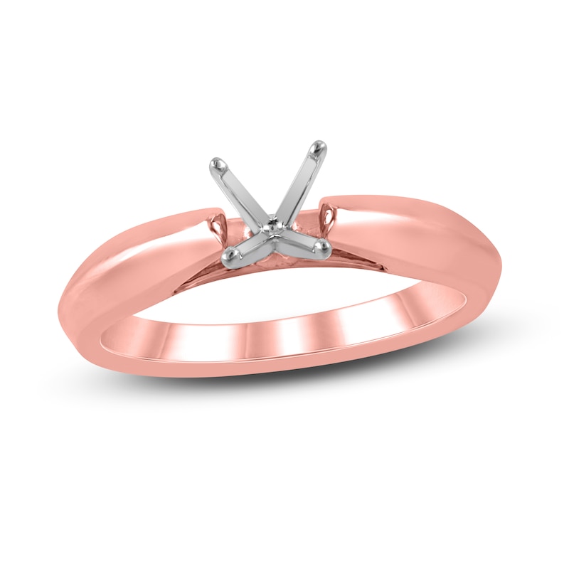Main Image 1 of Solitaire Ring Setting 14K Rose Gold