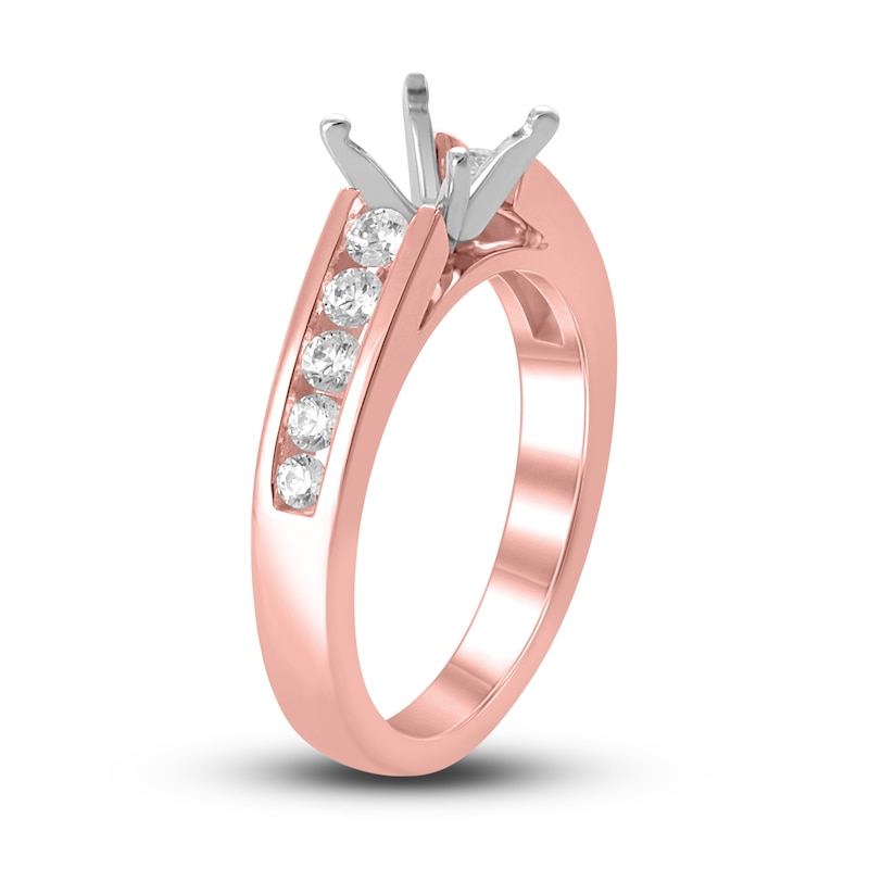Main Image 2 of Diamond Ring Setting 1/2 ct tw Round 14K Rose Gold