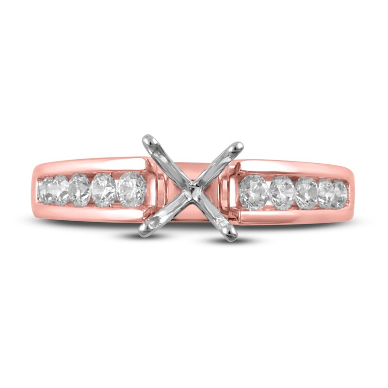 Main Image 3 of Diamond Ring Setting 1/2 ct tw Round 14K Rose Gold