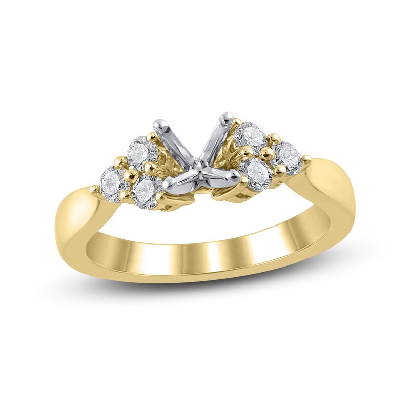 Main Image 1 of Diamond Ring Setting 3/8 ct tw Round 14K Yellow Gold