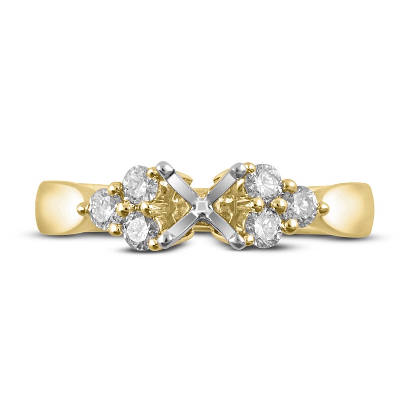Main Image 3 of Diamond Ring Setting 3/8 ct tw Round 14K Yellow Gold