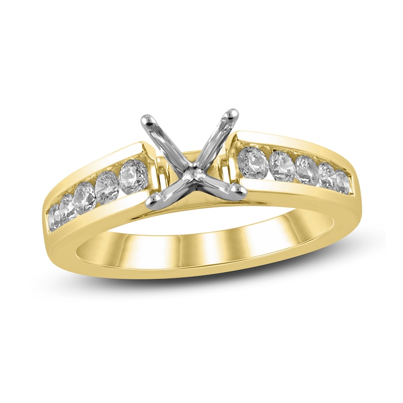 Main Image 1 of Diamond Ring Setting 1/2 ct tw Round 14K Yellow Gold