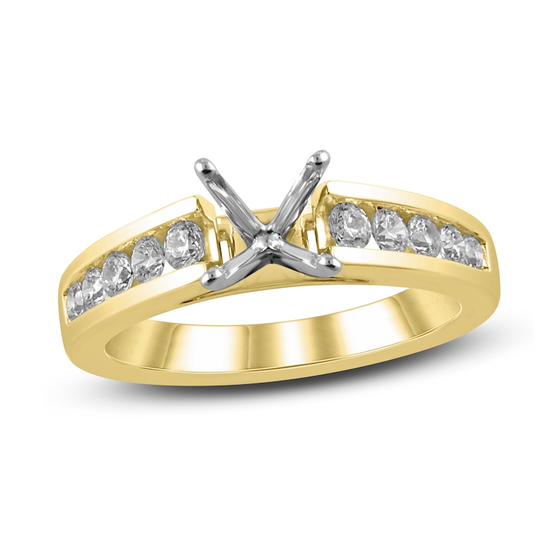 Diamond Ring Setting 1/2 ct tw Round 14K Yellow Gold | Jared