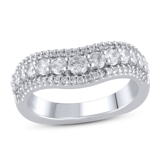 Diamond Enhancer Ring 1 ct tw Round 18K White Gold
