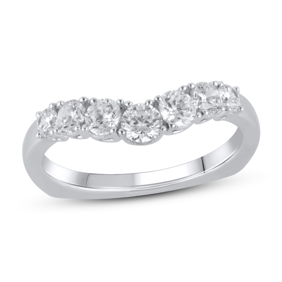 Diamond Enhancer Ring 34 ct tw Round 18K White Gold