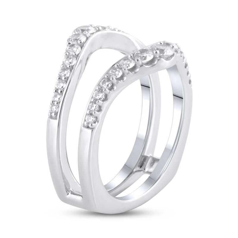 Main Image 2 of Diamond Enhancer Ring 3/4 ct tw Round 18K White Gold
