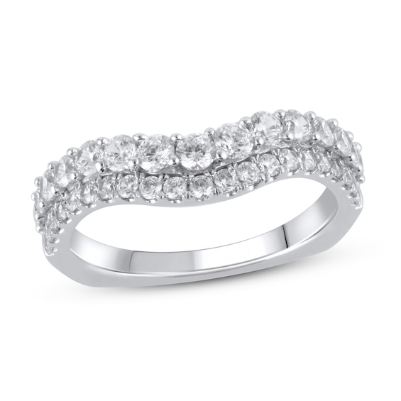 Diamond Enhancer Ring 1 ct tw Round 18K White Gold