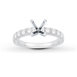 Diamond Engagement Ring Setting 7/8 ct tw Platinum