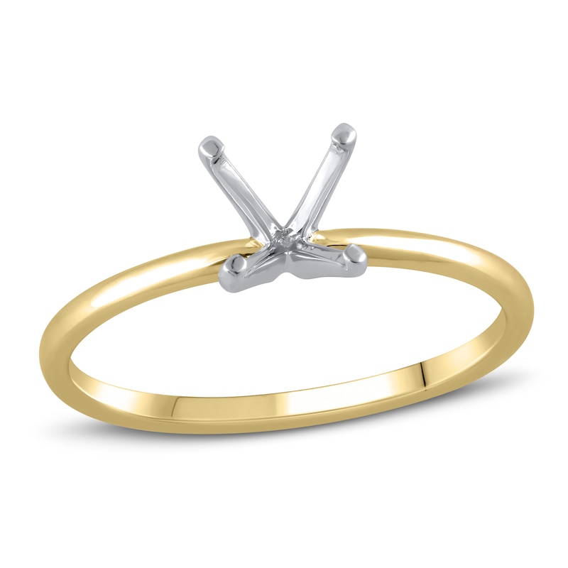 Solitaire Ring Setting 14K Yellow Gold
